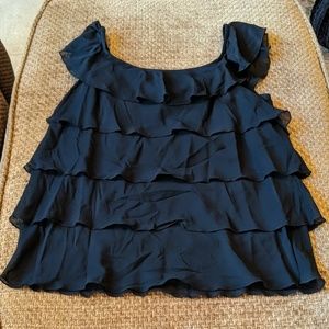 Liz Lange Layered Silk no sleeve top